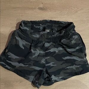 Athleta Girl Gray Camo Athletic Shorts